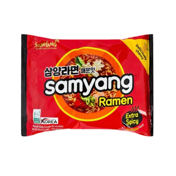 نودل سامیانگ با طعم قارچ انوکی و کیمچی تند