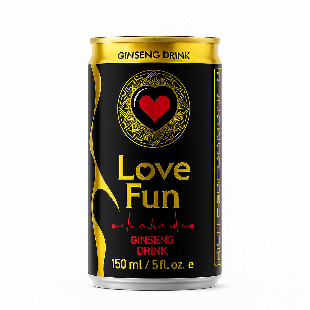 نوشیدنی انرژی زا جینسینگ لاو فان 150 میلی لیتر | Love Fun Ginseng Drink
