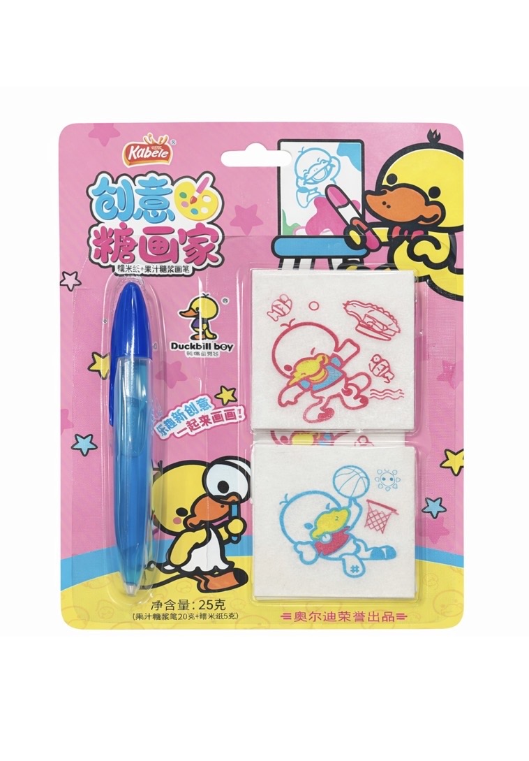 کاغذ خوراکی به همراه خودکار خوراکی