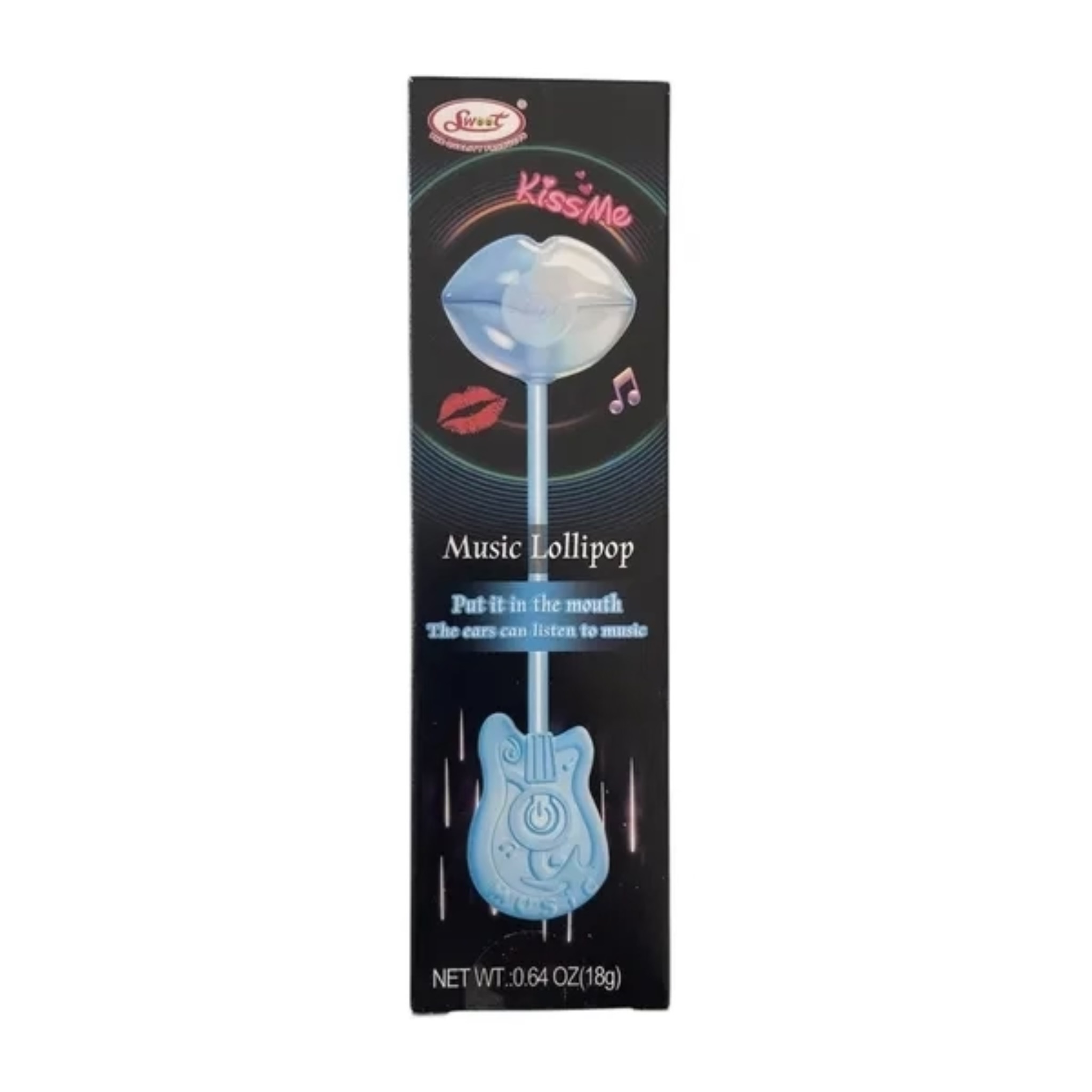 آبنبات موزیکال طرح لب آبی