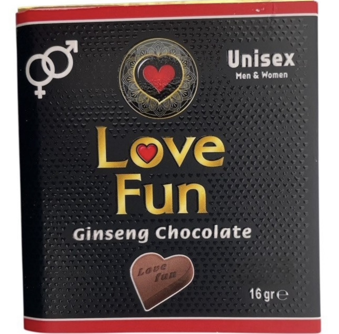 شکلات تقویت کننده مردان لاو فان Love fun حاوی جنسینگ 16 گرم