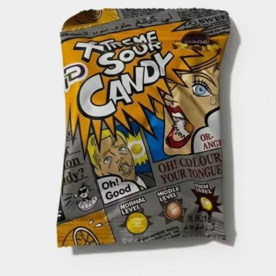 آبنبات فوق ترش پیتازی طعم پرتقال اندولزی