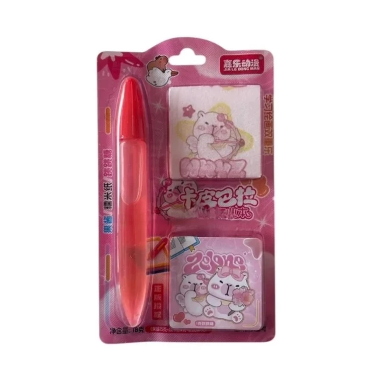 کاغذ خوراکی به همراه خودکار خوراکی