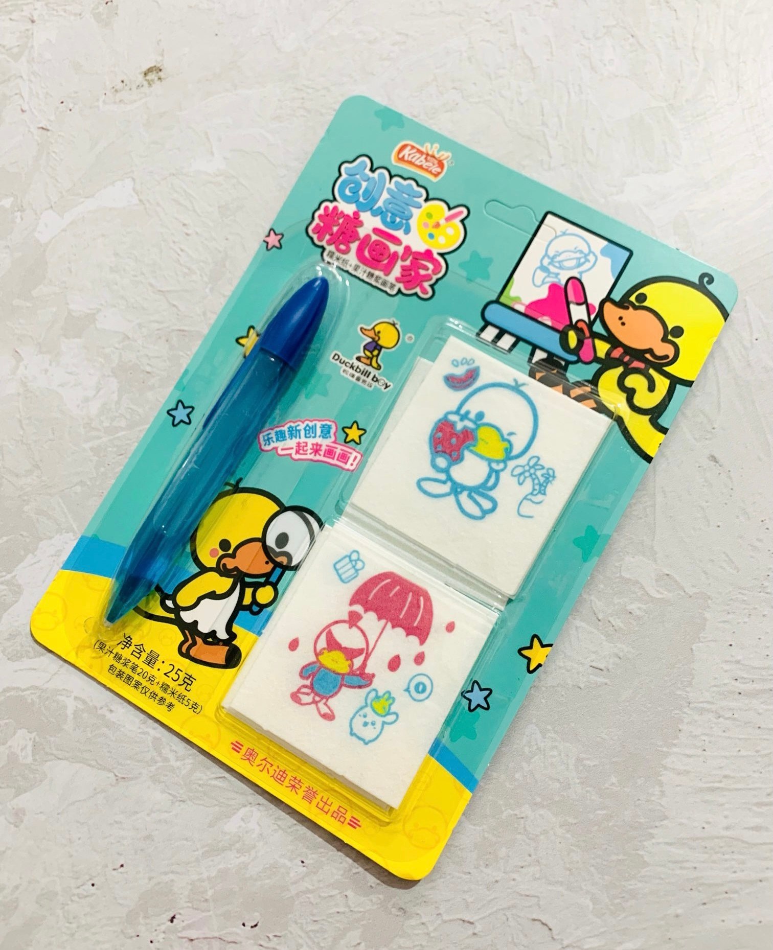 کاغذ خوراکی نقاشی همراه خودکار ژله ای