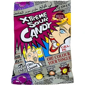 آبنبات فوق ترش xtreme sour candy طعم انگور