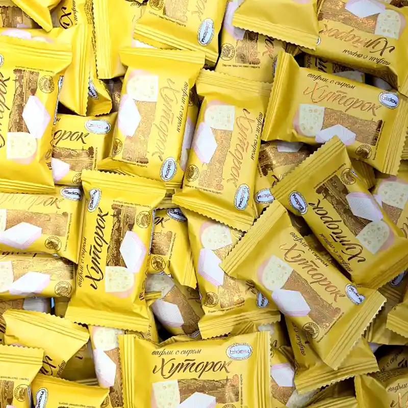 شکلات فله ای ویفر روسی با طعم پنیر آکوند | Akkond Cheese Wafer
