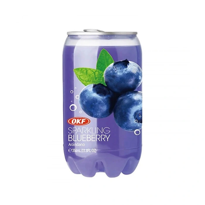 ب گازدار 350 ml بلوبری او کی اف sparkling blueberry lite OKF