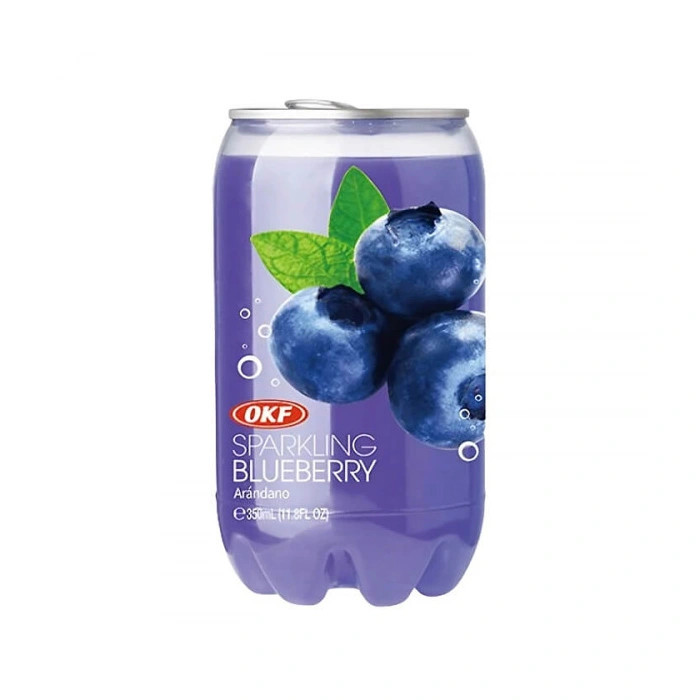 ب گازدار 350 ml بلوبری او کی اف sparkling blueberry lite OKF