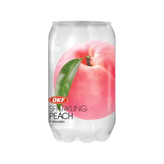 آب گازدار با طعم هلو او کی اف 350 میل OKF