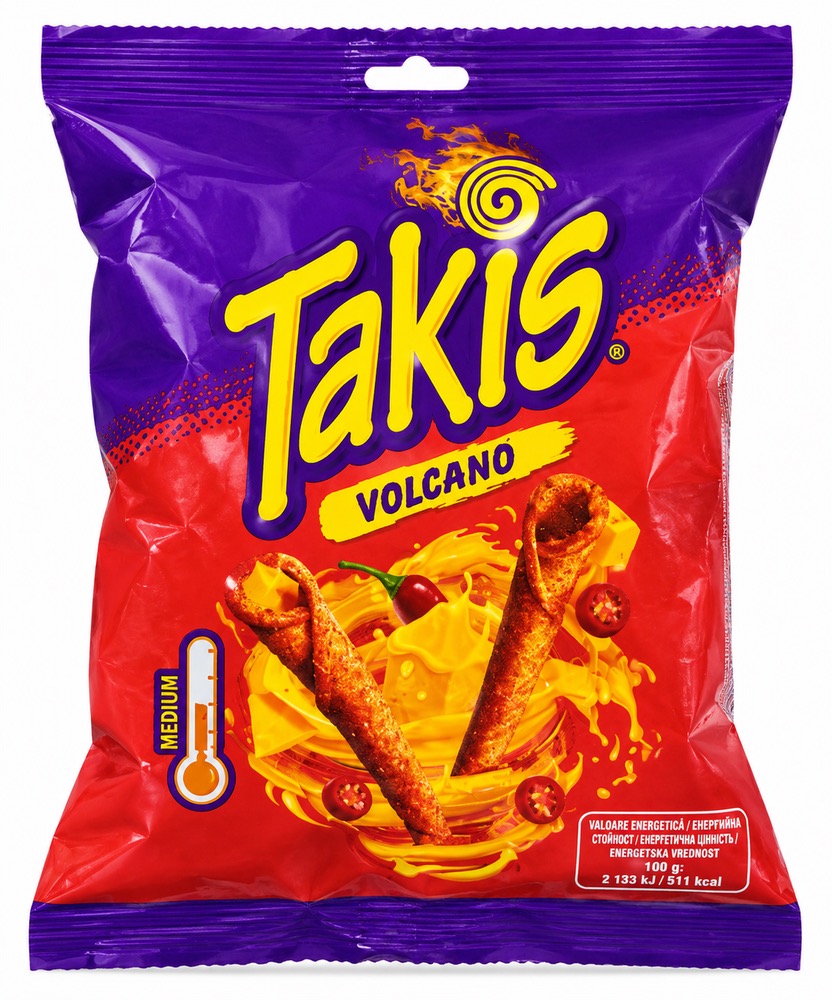 چیپس تاکیز پنیر فلفل 90 گرمی |‌ Takis spicy queso