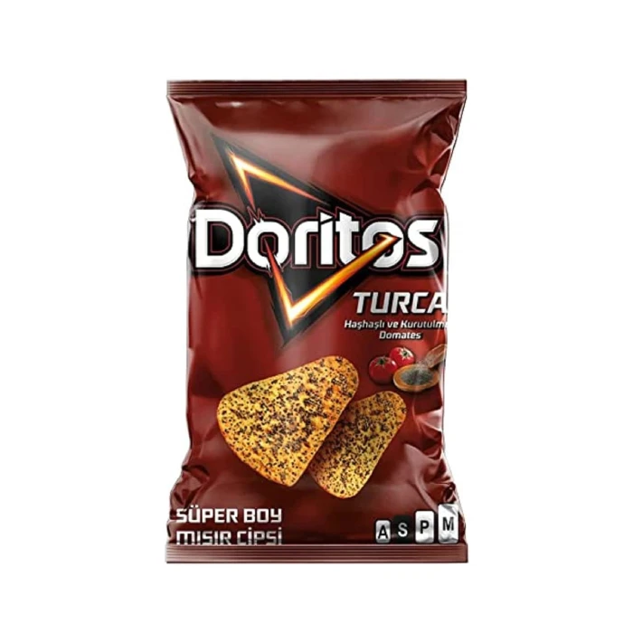 چیپس دوریتوز تورکا خشخاشی با گوجه در آفتاب خشک شده 109 گرم