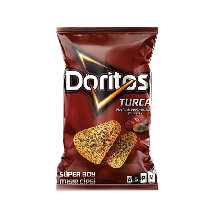چیپس دوریتوز تورکا خشخاشی با گوجه در آفتاب خشک شده 109 گرم
